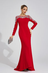 Baruna Red Diamond Maxi Dress