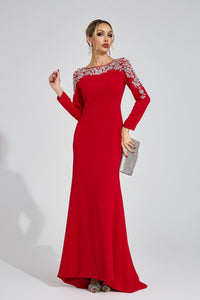 Baruna Red Diamond Maxi Dress
