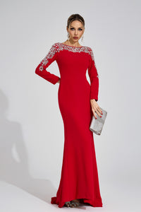 Baruna Red Diamond Maxi Dress