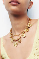 Presley Golden Sun Necklace