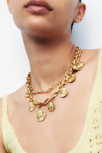 Presley Golden Sun Necklace