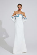 Rhyldor White Diamond Maxi Dress
