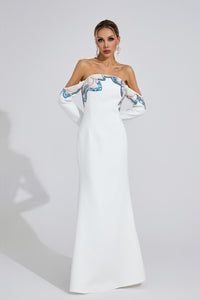 Rhyldor White Diamond Maxi Dress