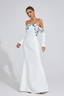 Rhyldor White Diamond Maxi Dress