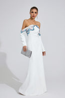 Rhyldor White Diamond Maxi Dress