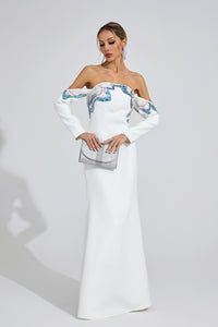 Rhyldor White Diamond Maxi Dress