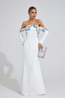 Rhyldor White Diamond Maxi Dress