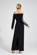 Faeloris Black Diamond Maxi Dress