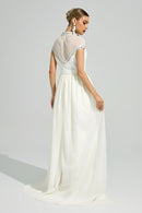Arixelle White Wrap Maxi Dress