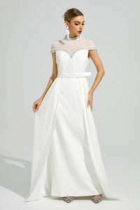 Arixelle White Wrap Maxi Dress