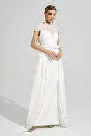 Arixelle White Wrap Maxi Dress
