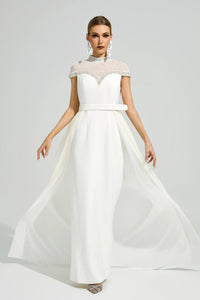 Arixelle White Wrap Maxi Dress