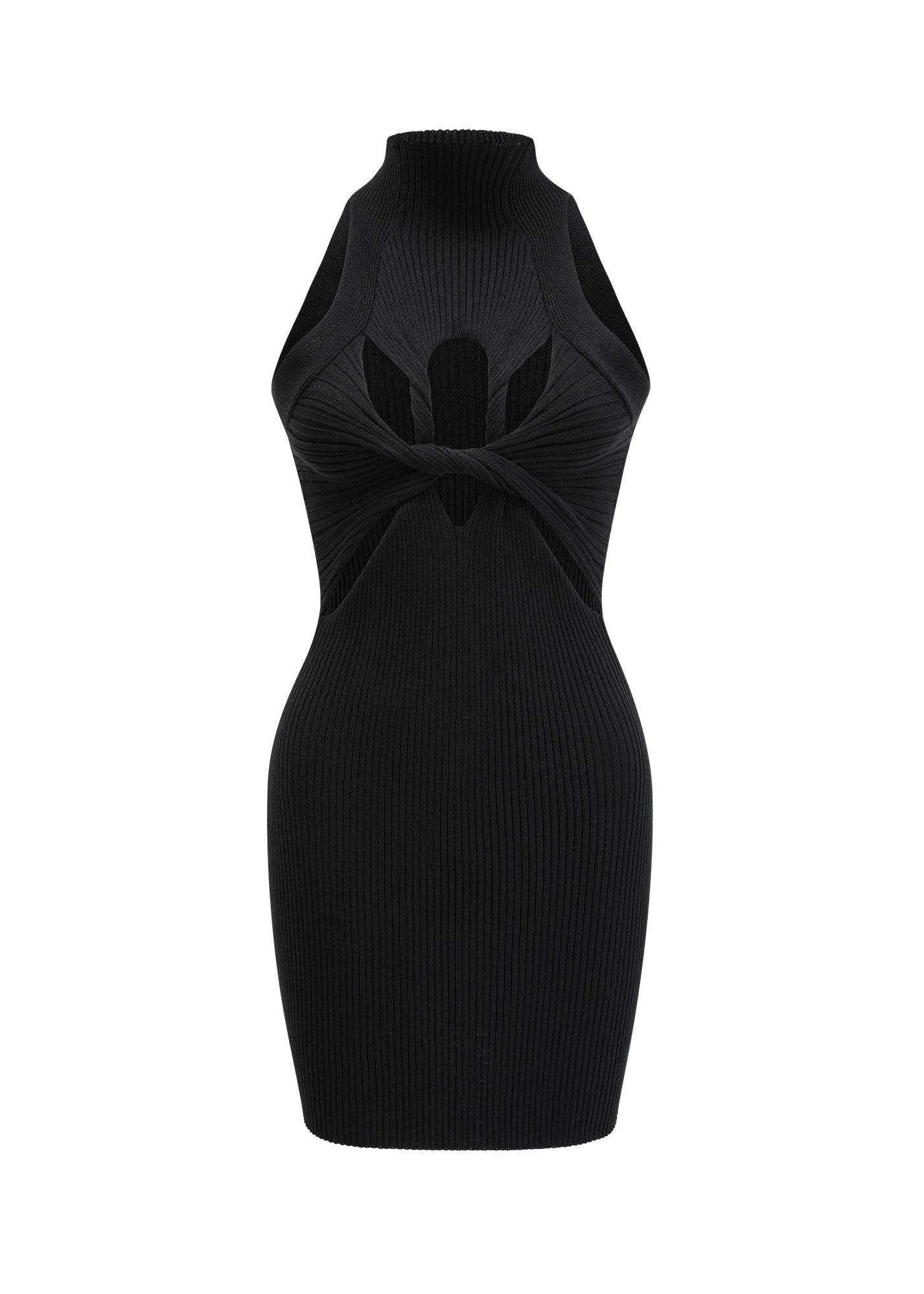Suzette Twist-Detail Cutout Mini Dress