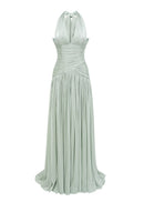 Jade Mint Green Gathered Maxi Dress