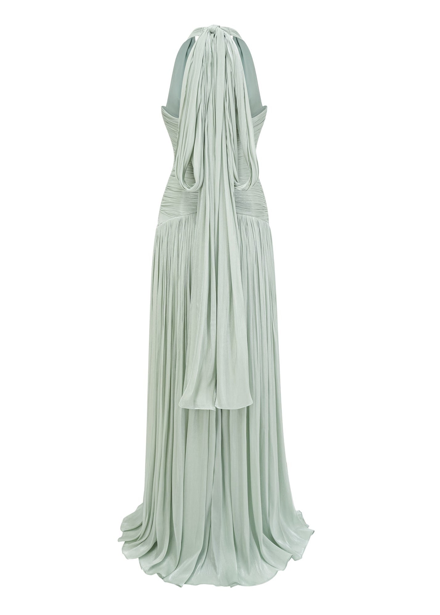 Jade Mint Green Gathered Maxi Dress