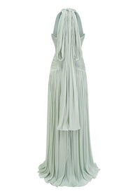 Jade Mint Green Gathered Maxi Dress