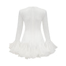 Orphee Semi-Sheer Flared Mini Dress