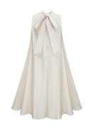 Theoline Sleeveless Floral-Applique Midi Dress In Apricot