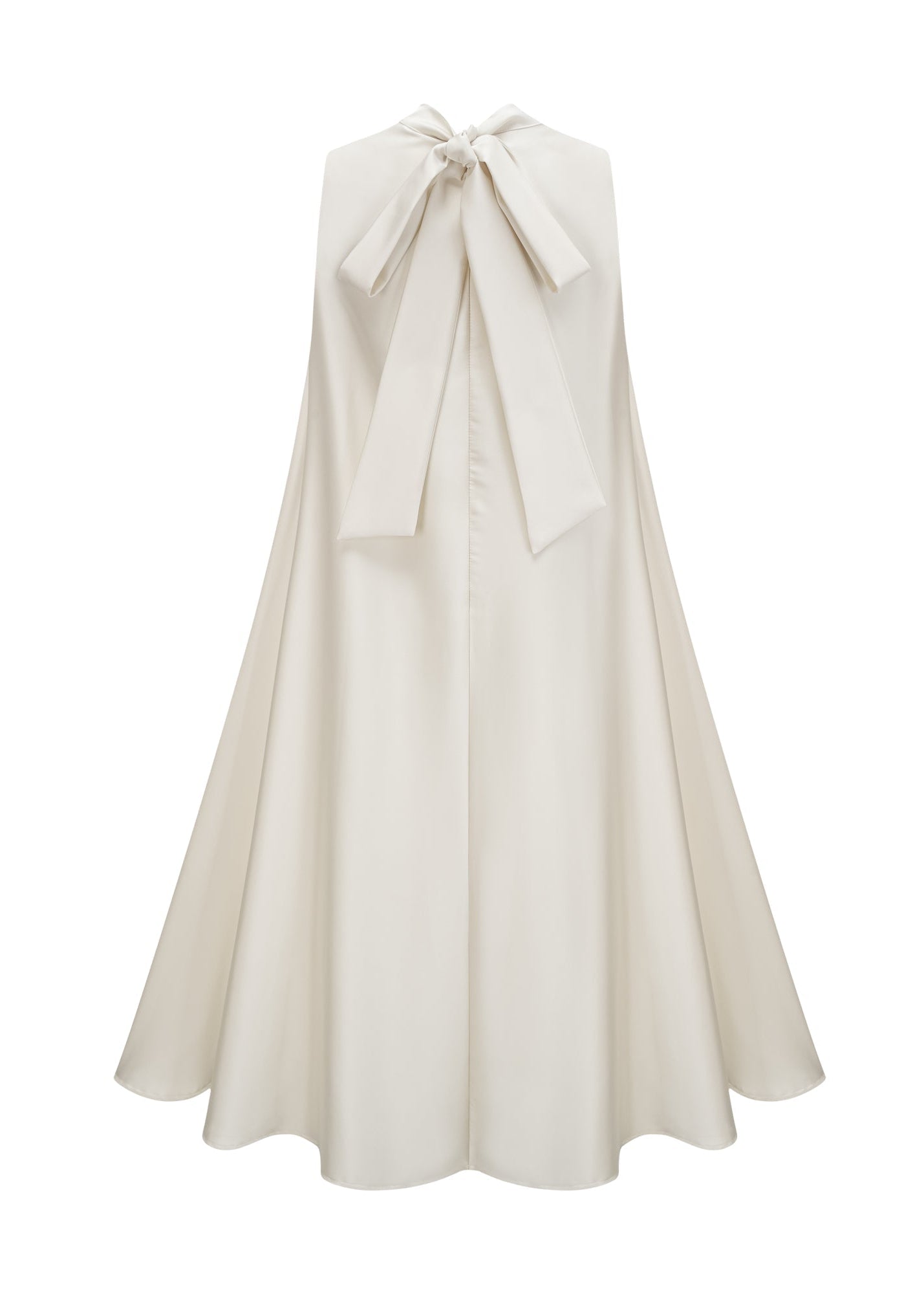 Theoline Sleeveless Floral-Applique Midi Dress In Apricot