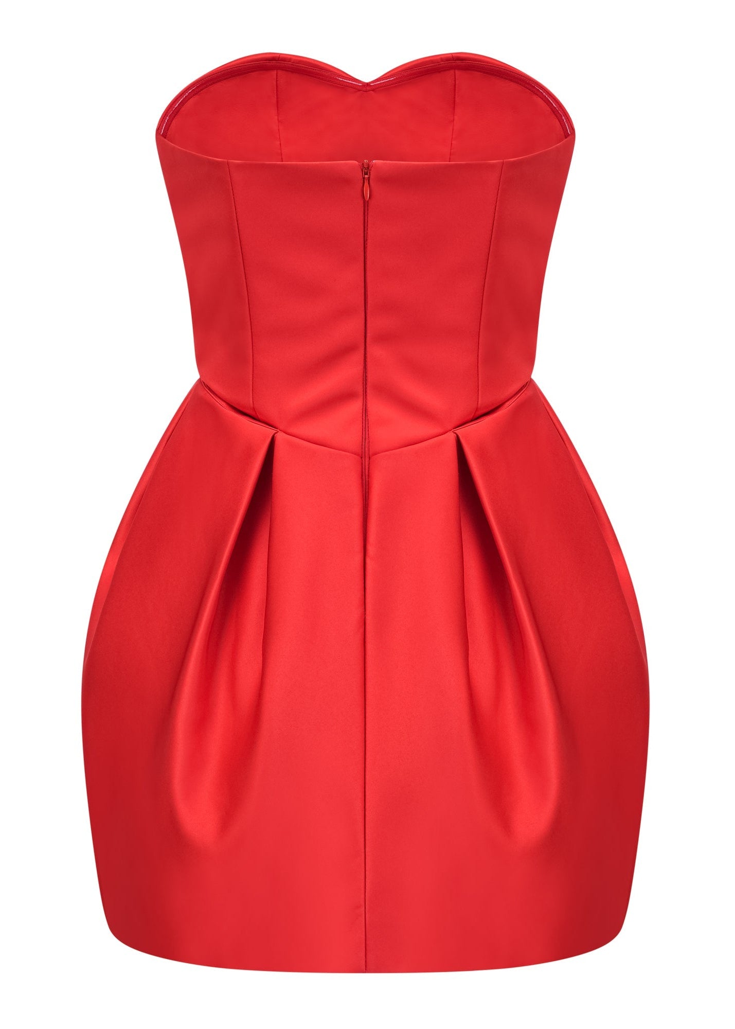 Maxine Red Heart Off-shoulder Mini Dress