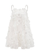 Manon Crystal-Embellished Floral Mini Dress