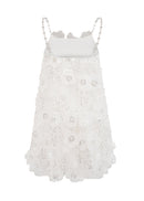 Manon Crystal-Embellished Floral Mini Dress