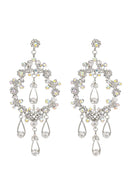 Dana Silver Diamond Earrings