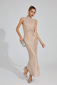 Gelistar Party Maxi Dress In Apricot