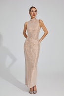 Gelistar Party Maxi Dress In Apricot