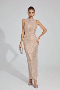 Gelistar Party Maxi Dress In Apricot