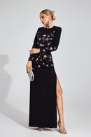 Einstein Diamond Embellished Set In Black