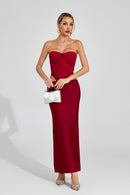 Drythos Cutout Maxi Dress In Red