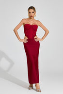 Drythos Cutout Maxi Dress In Red