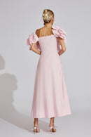Seldraven Pink Floral Maxi Dress