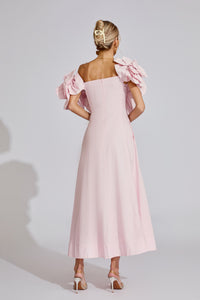 Seldraven Pink Floral Maxi Dress