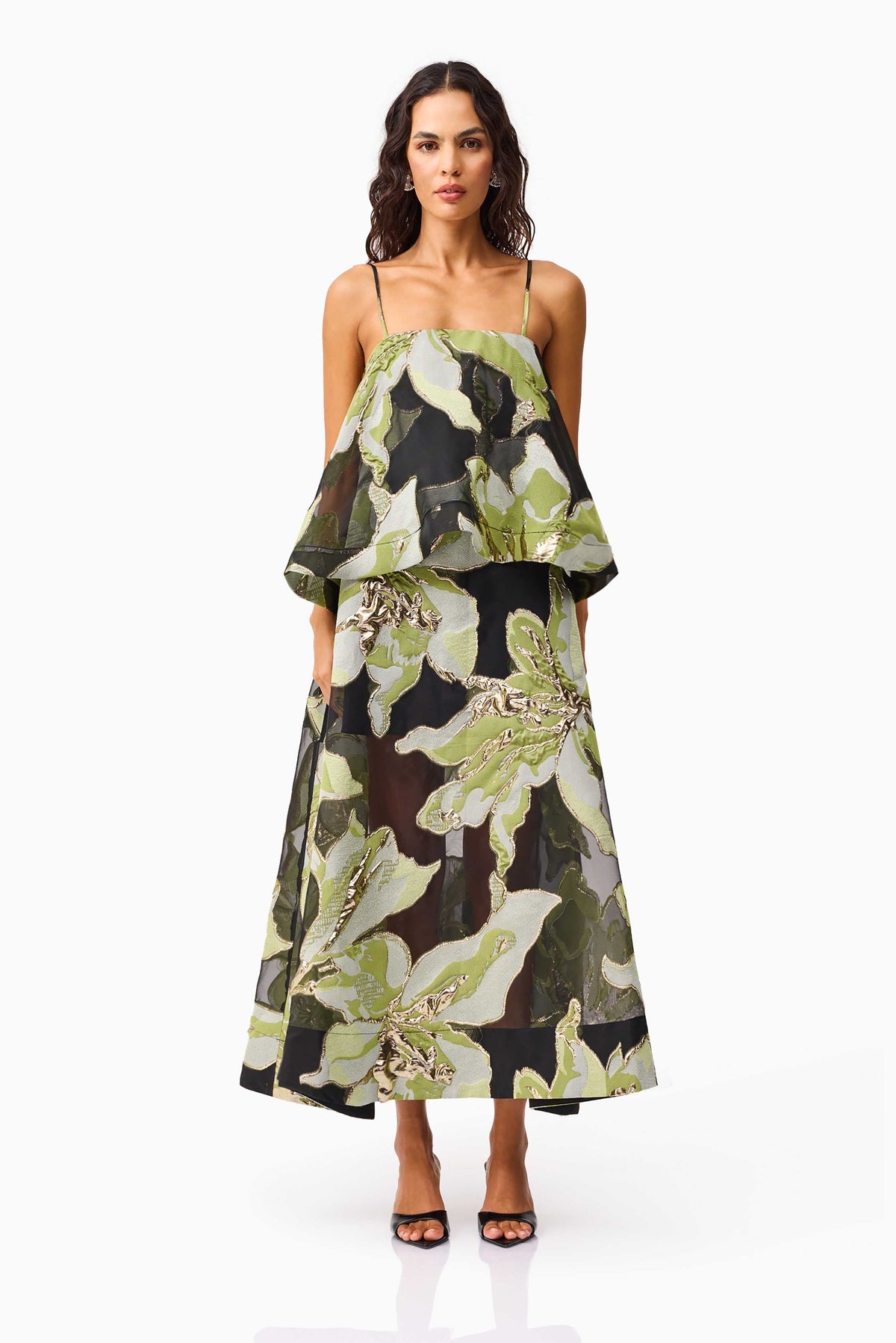 Amdrix Printed Cami Maxi Dress