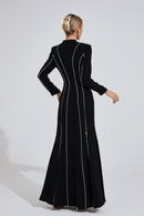 Saelvion Black Diamond Maxi Dress