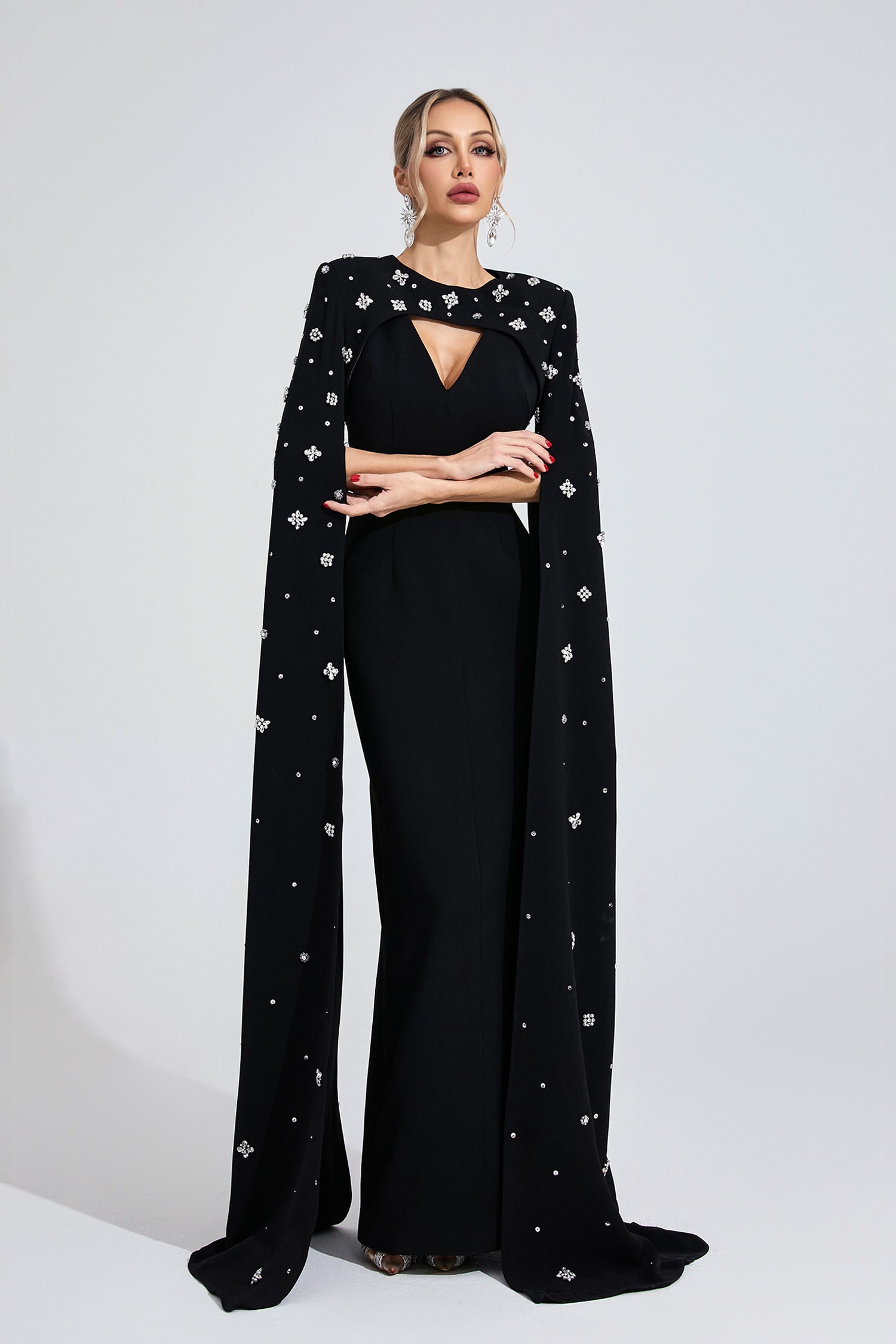 Firdausi Black Diamond Maxi Dress