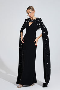 Firdausi Black Diamond Maxi Dress