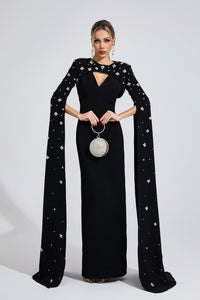 Firdausi Black Diamond Maxi Dress
