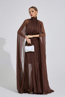 Taevorin Brown Royal Maxi Dress