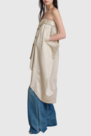 Caldren Strapless Belted Trench Mini Dress