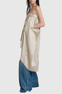 Caldren Strapless Belted Trench Mini Dress