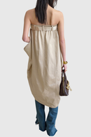 Caldren Strapless Belted Trench Mini Dress