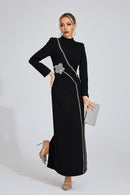 Wyrdelis Black Diamond Maxi Dress