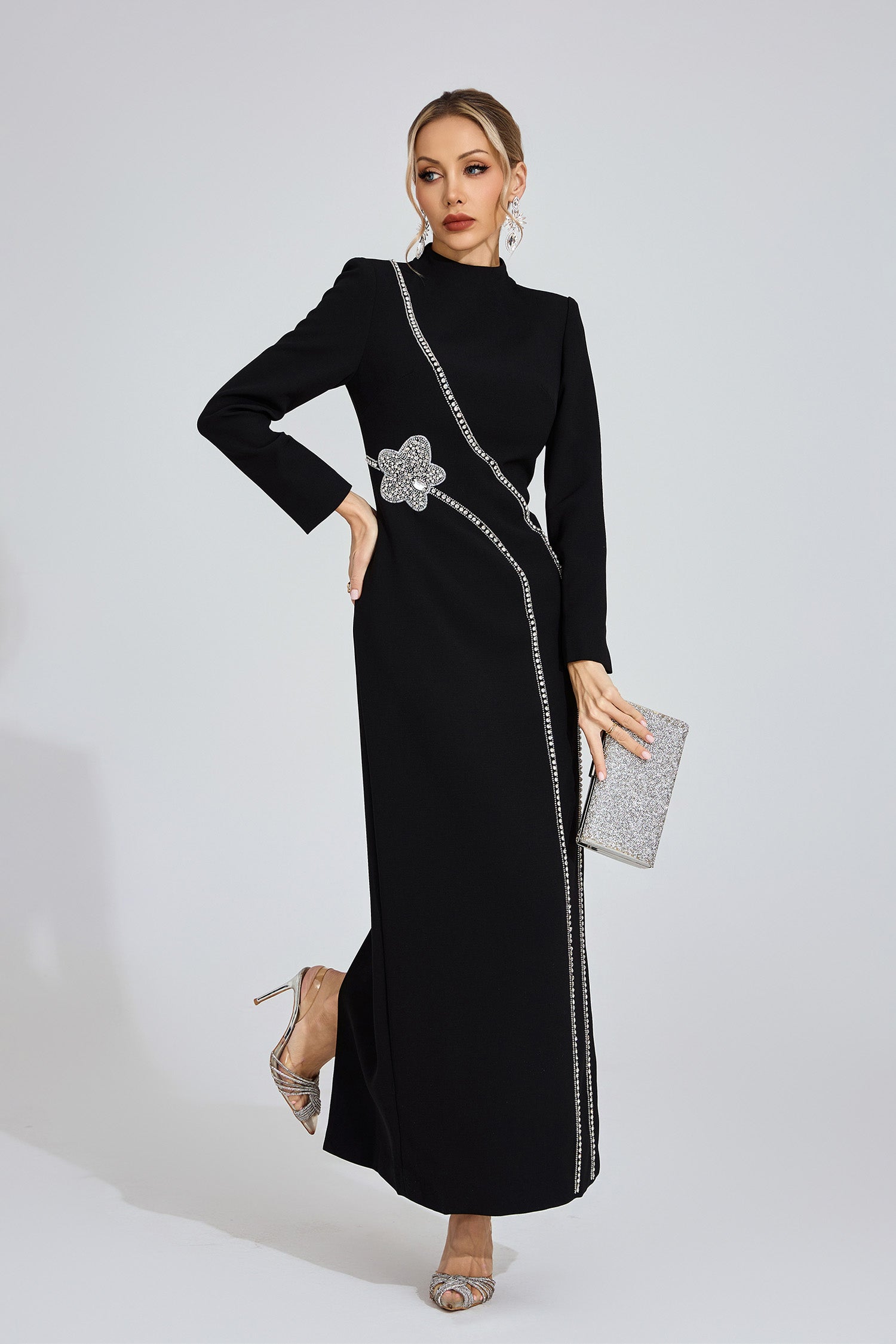 Wyrdelis Black Diamond Maxi Dress