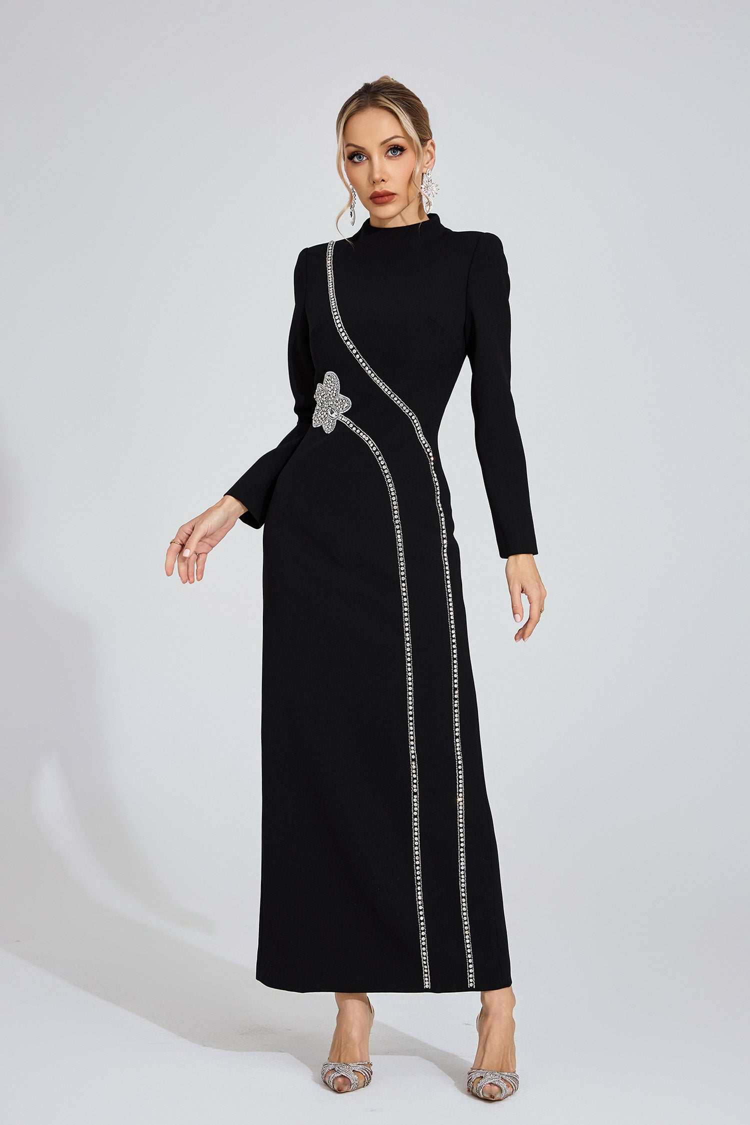 Wyrdelis Black Diamond Maxi Dress