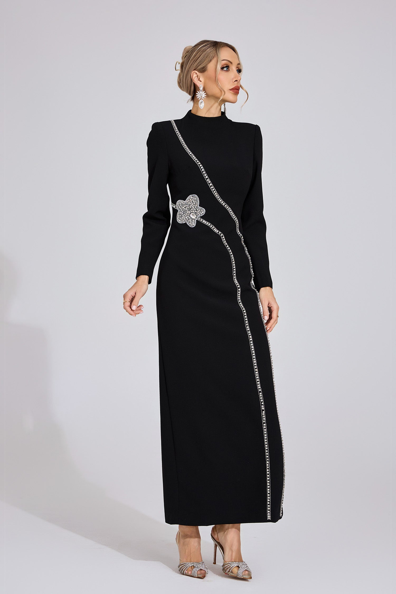 Wyrdelis Black Diamond Maxi Dress