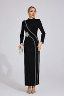 Wyrdelis Black Diamond Maxi Dress