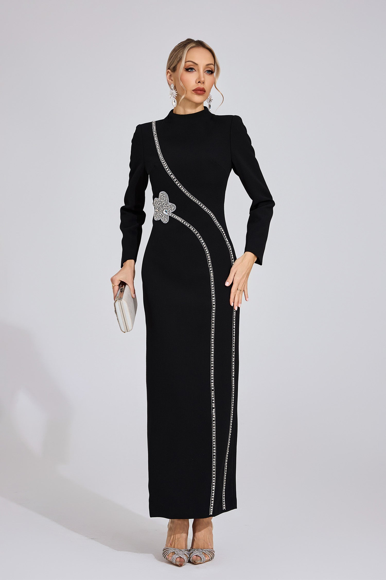 Wyrdelis Black Diamond Maxi Dress